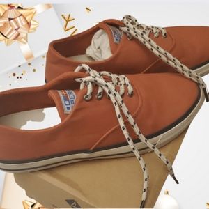 Mens Sperry Sailing Club Capt CVO canvas boat teaching shoes sneakers sz 9